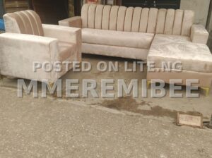 L shaped Fabric Sofa