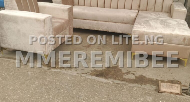 L shaped Fabric Sofa