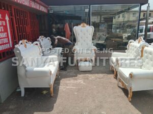 Luxury White Set of Royal Sofa