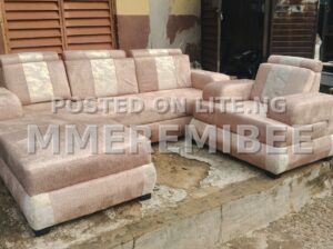 L shaped Fabric Sofa