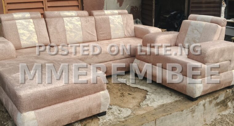 L shaped Fabric Sofa