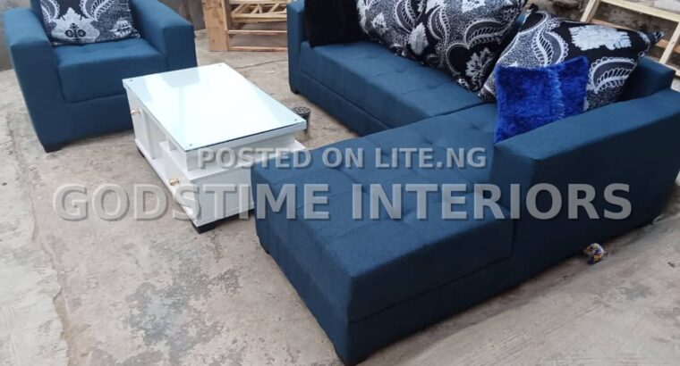 L- shaped Fabric sofa