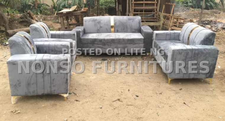 Complete Set of Fabric Sofa