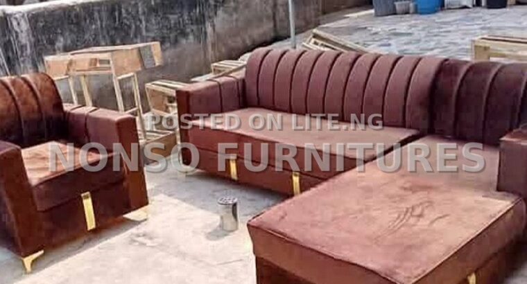 Quality L-shaped fabric sofa