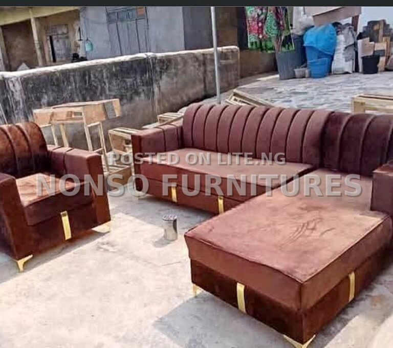 Quality L-shaped fabric sofa