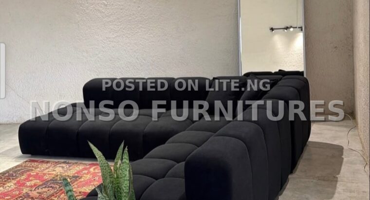 Exquisite L- Shaped Fabric Sofa