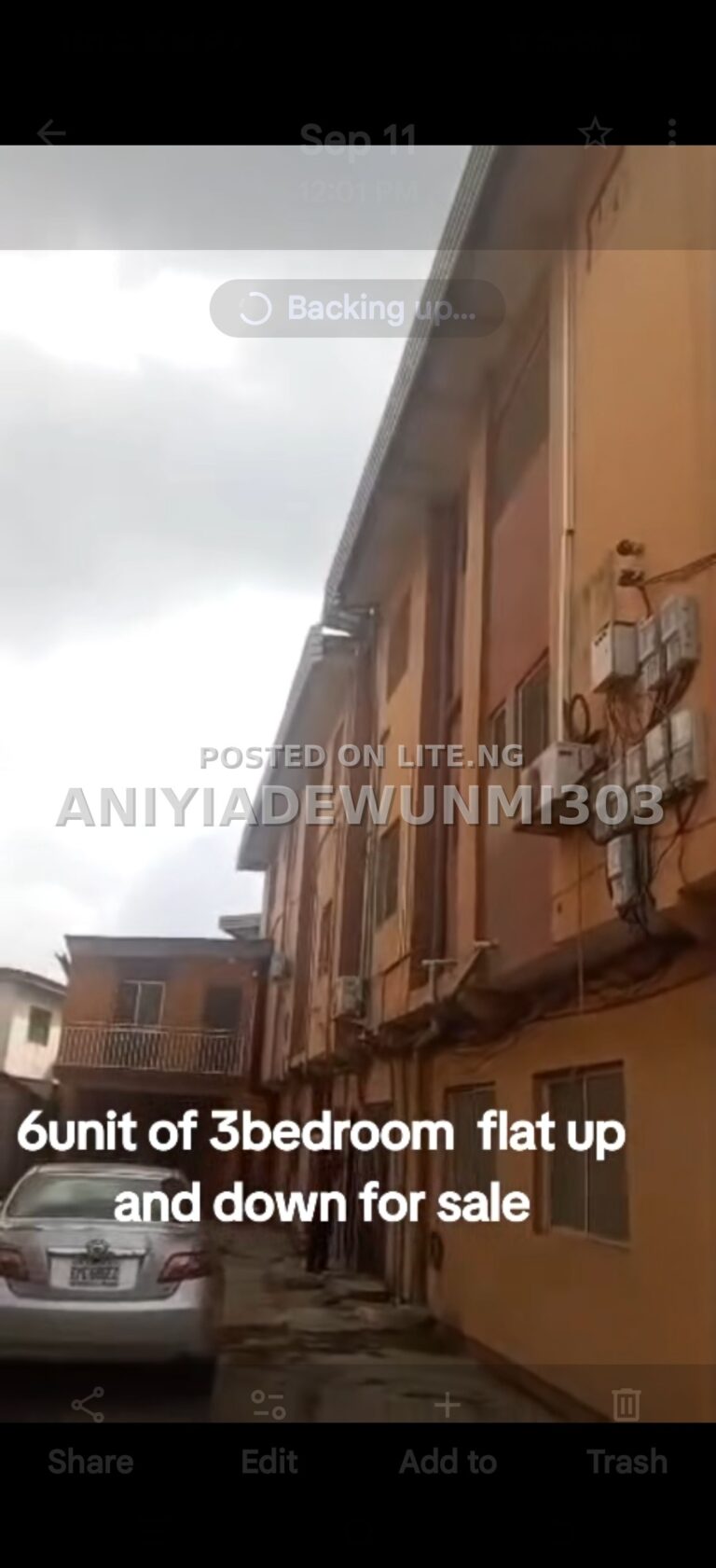 6 units of 3bedroom Flat
