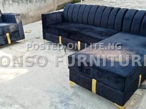 L-Shaped Fabric Sofa