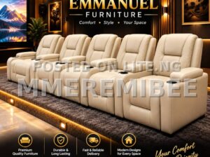 L shaped leather sofa