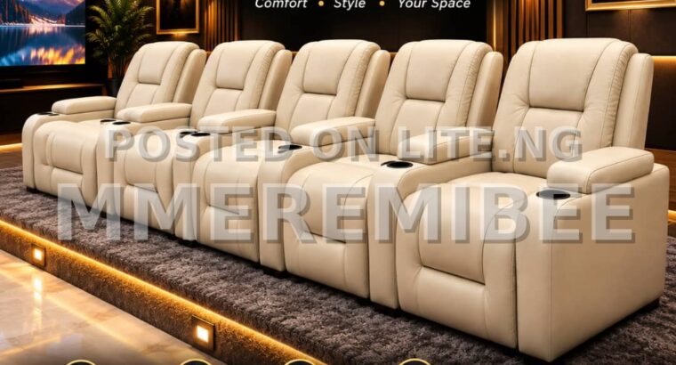 L shaped leather sofa