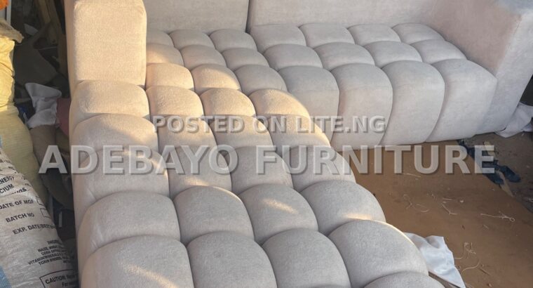 L-Shaped Fabric Sofa