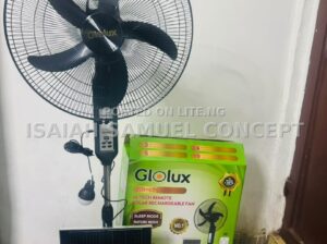 GLOLUX 20INCHES RECHARGEABLE FAN WITH FREE BULB