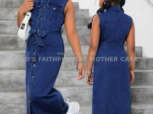 Jeans Gown for girls